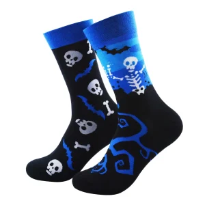 Calcetines AB Doble Diseño Calavera y Murcielago