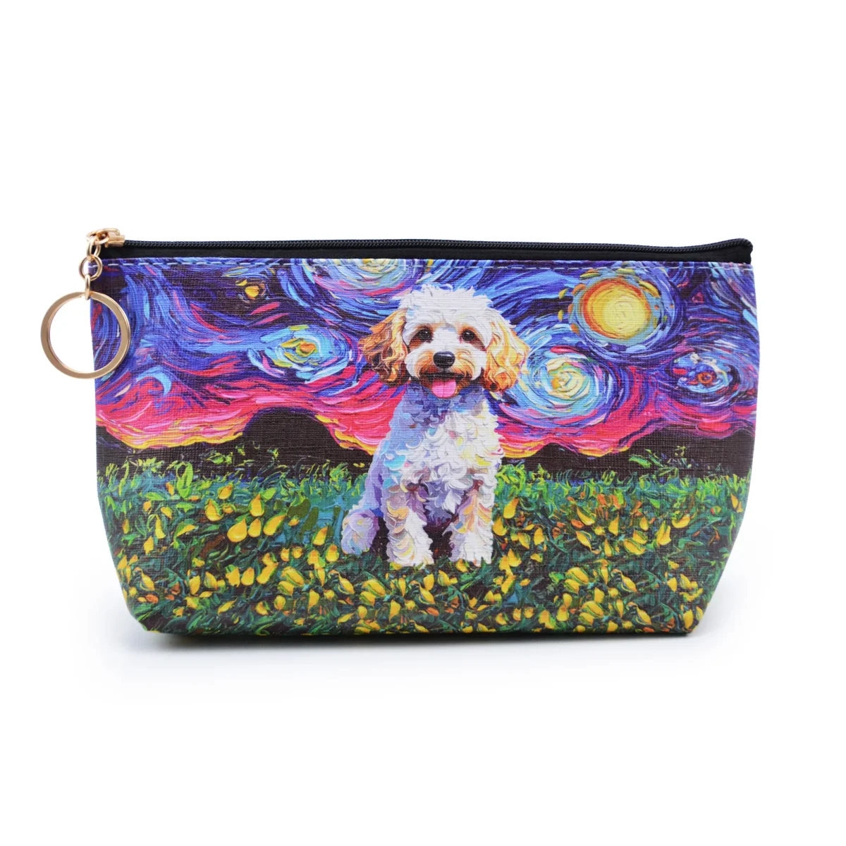 Cosmetiquero Perro Poodle Crema