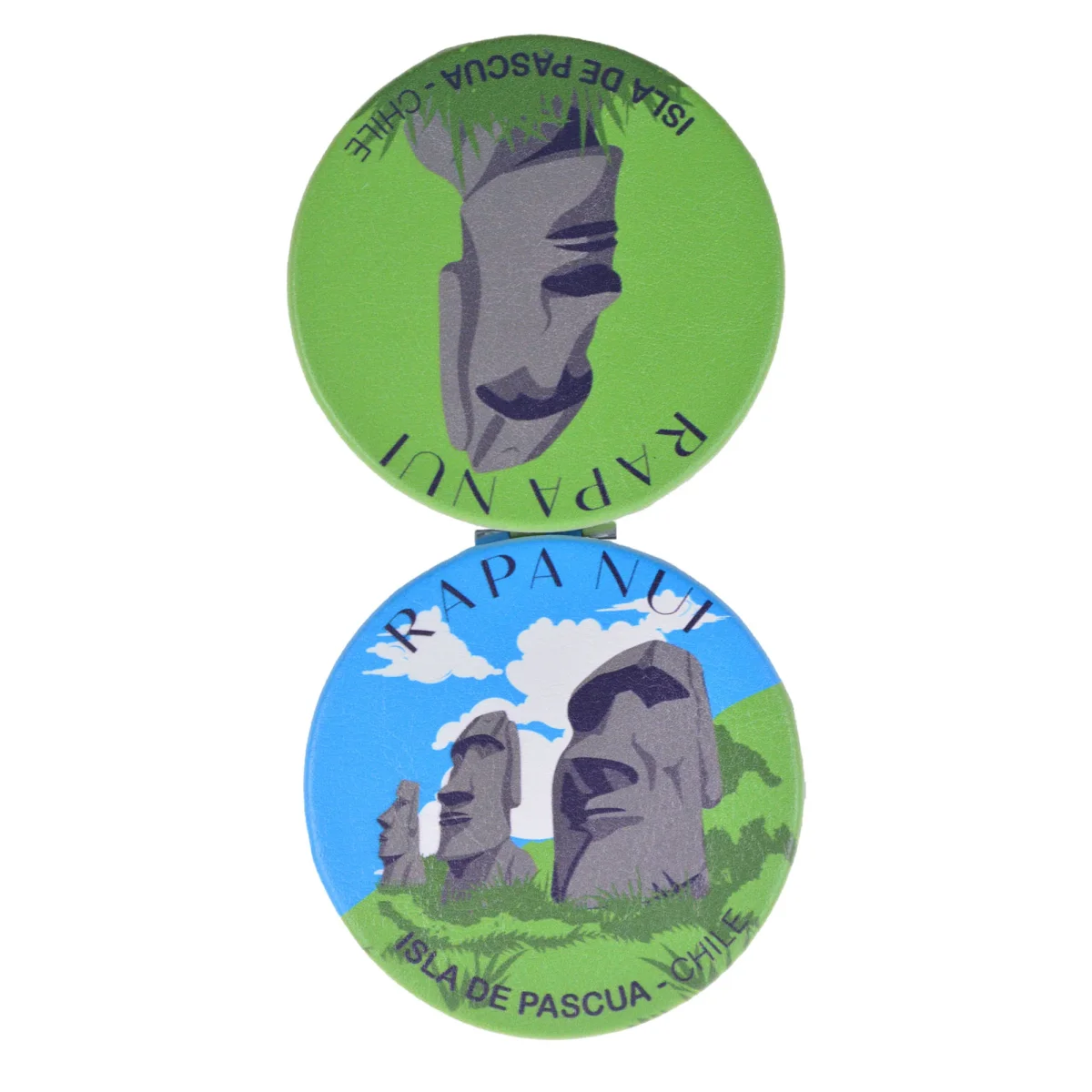 Espejo de Cartera Rapa Nui Isla de Pascua Chile - Imagen 2