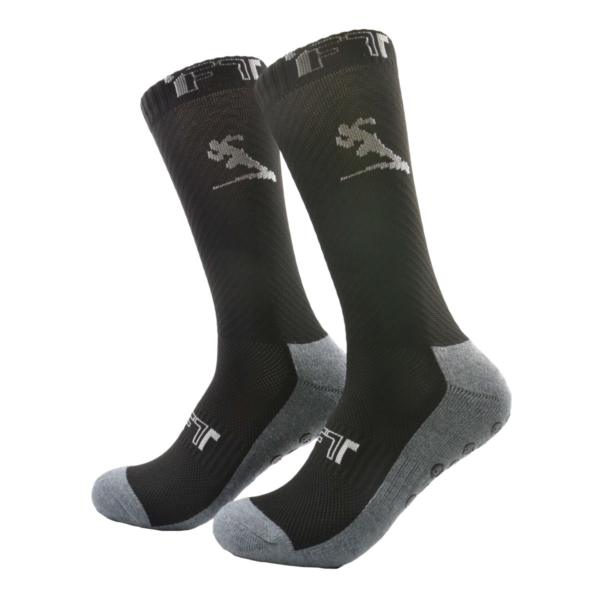 Calcetines para Futbol Largos Negros Run