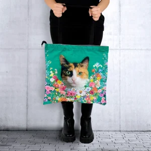 Bolso Gato Calicó Floral