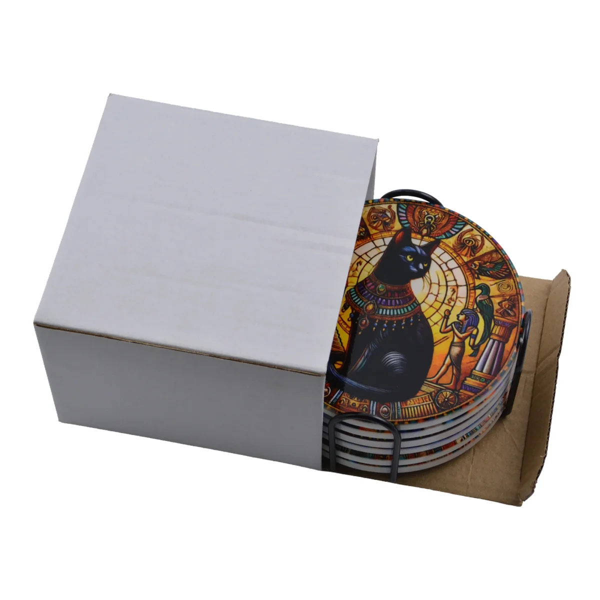 Set de 6 Posavasos de Gatitos Egipcios - Imagen 9
