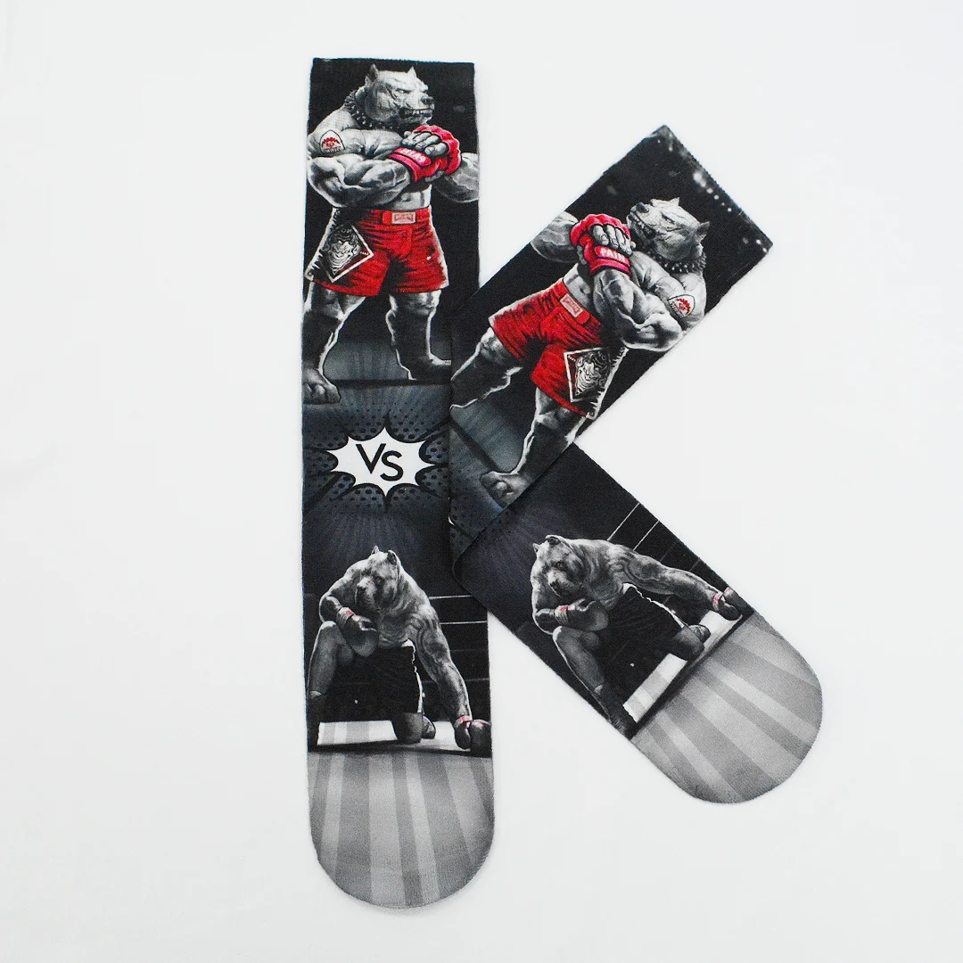 Calcetines Sublimados Pitbull Boxeador