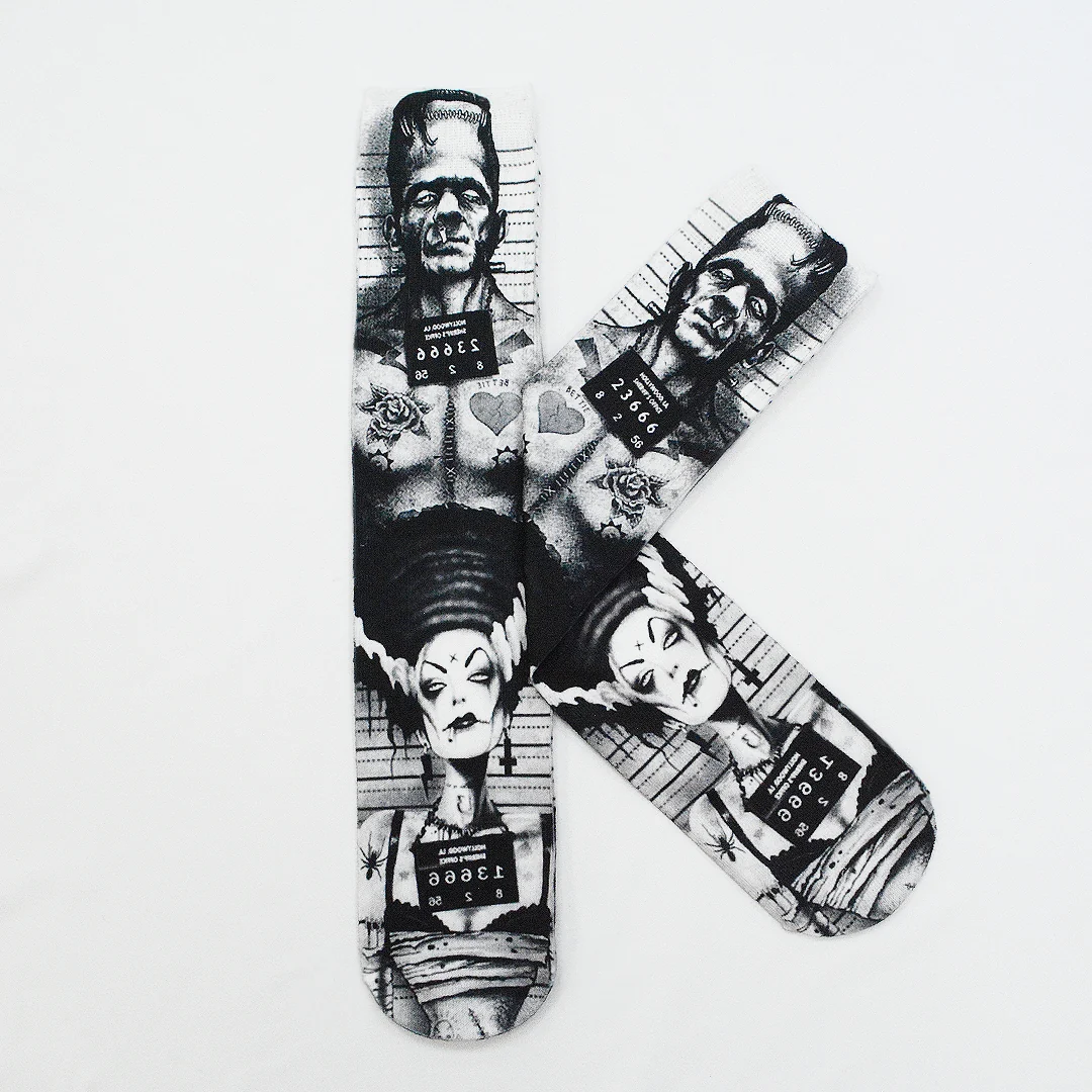 Calcetines Sublimados Monstruos Delincuentes