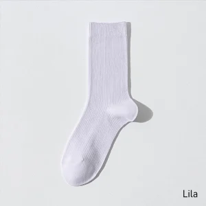 Calcetines Encaje Ahuecados Transpirables Lila