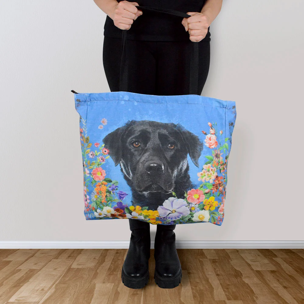 Bolso Cara de Perrito Labrador Negro