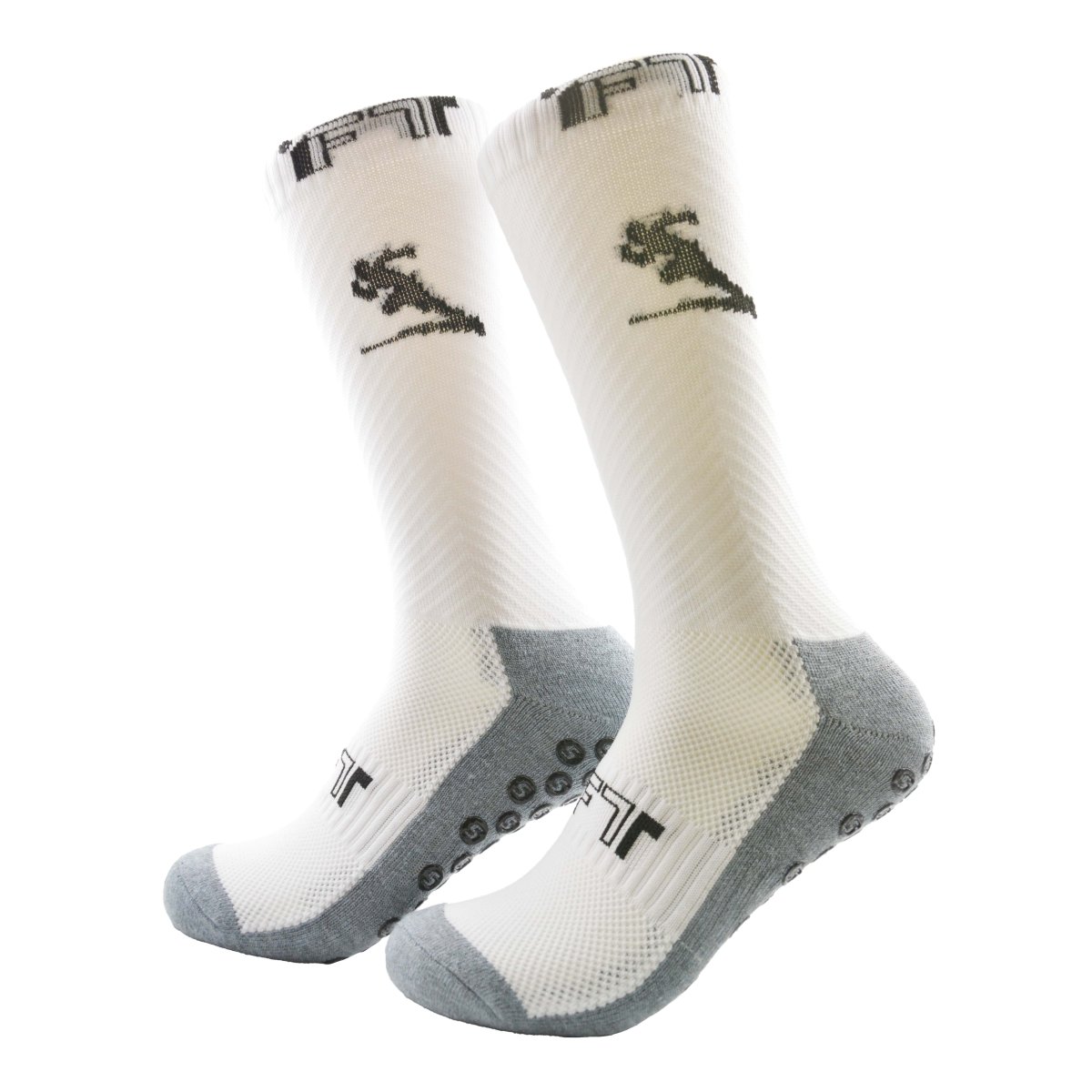 Calcetines para Futbol Largos Blancos Run
